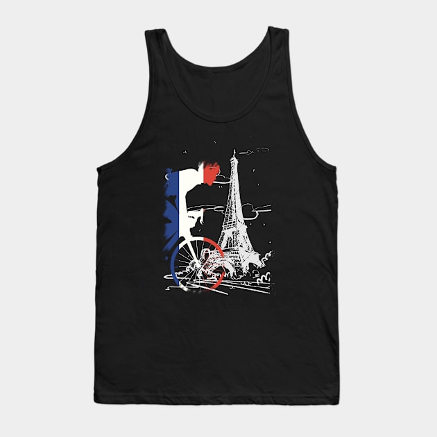 ciclismo tour  de francia Tank Top by vintagejoa